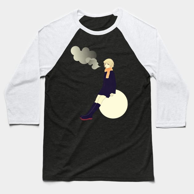 Snow ball Baseball T-Shirt by saitmy